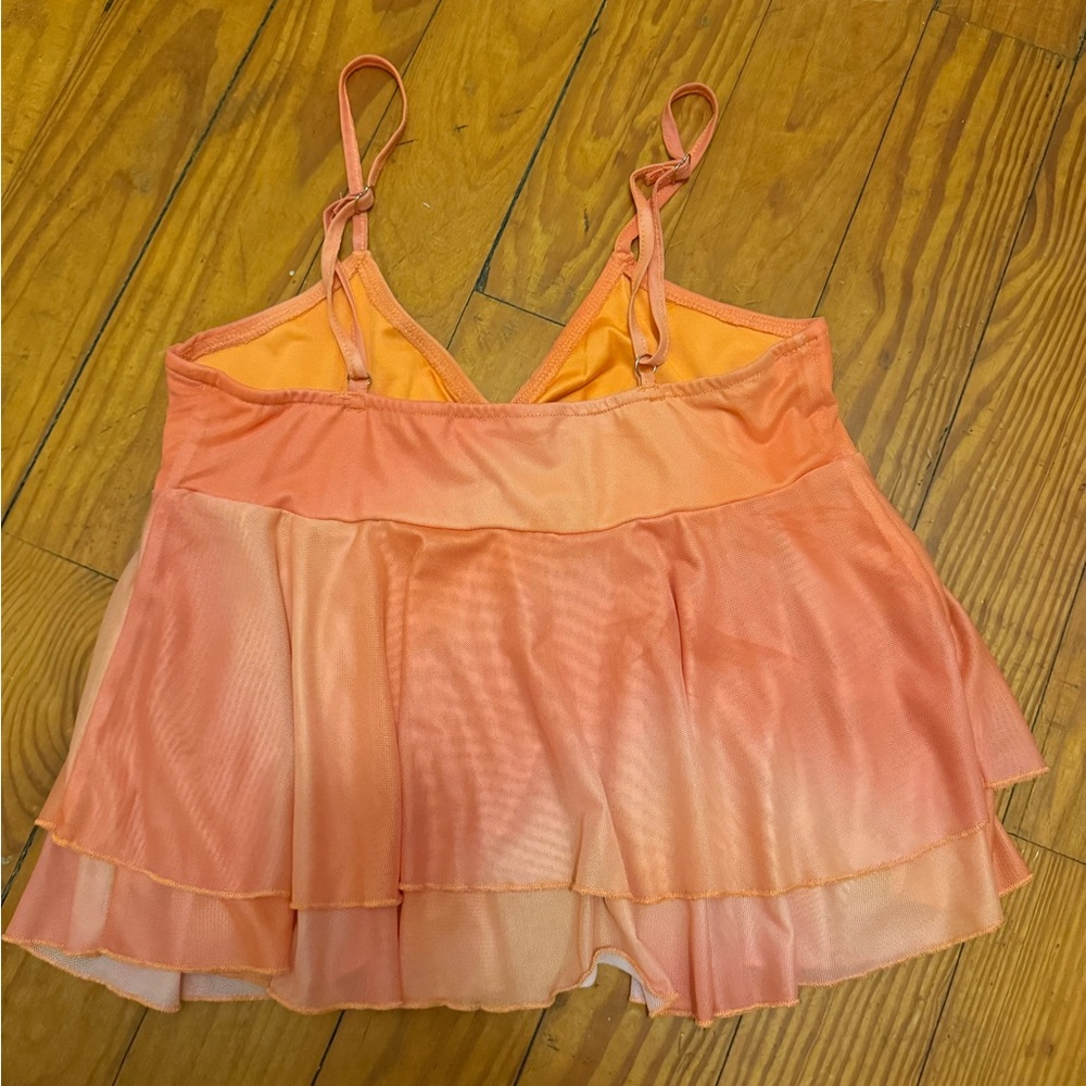 orange ombre tank top - Picture 2 of 3